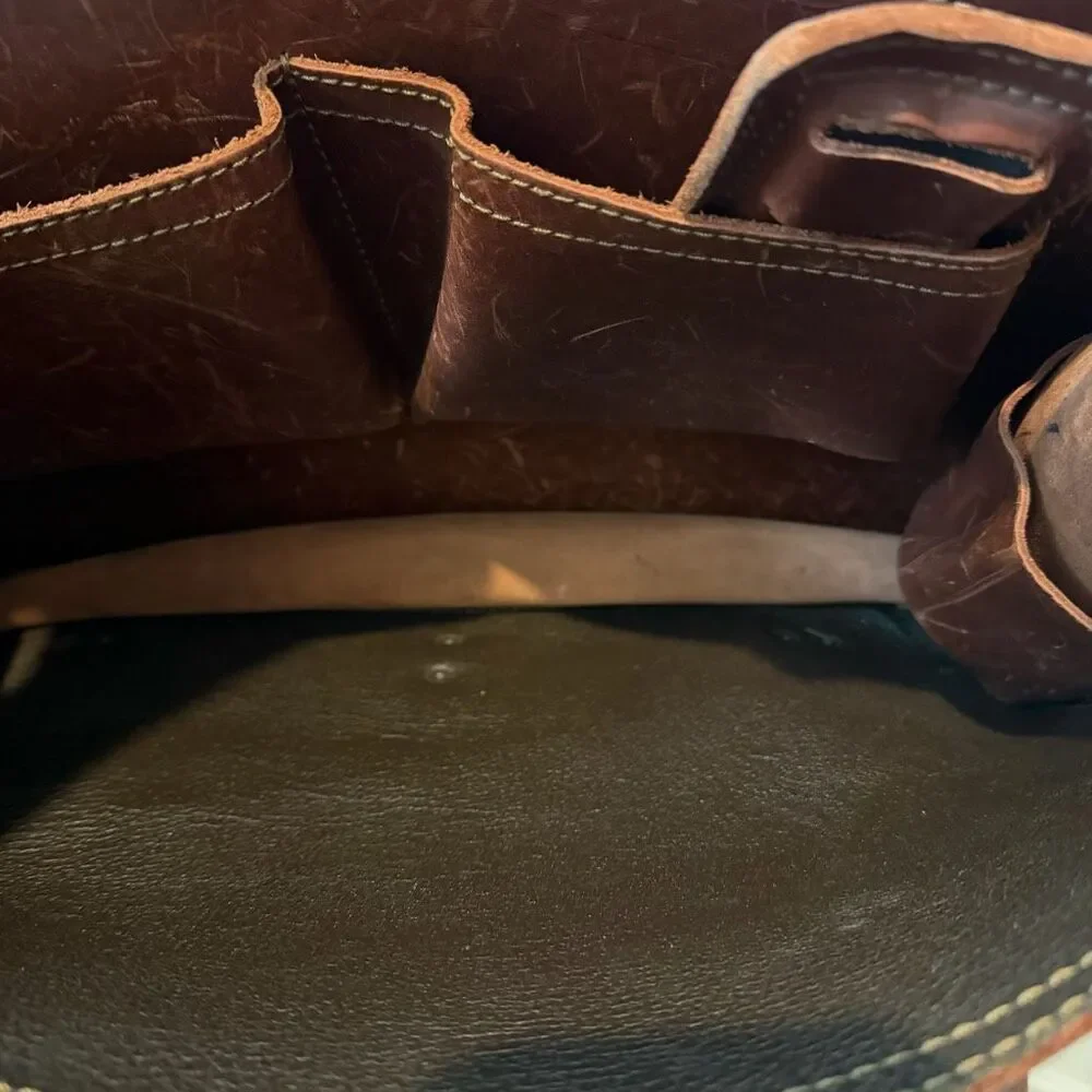 Saddleback Large Classic Leather Briefcase Bag Brown Full Grain Leather